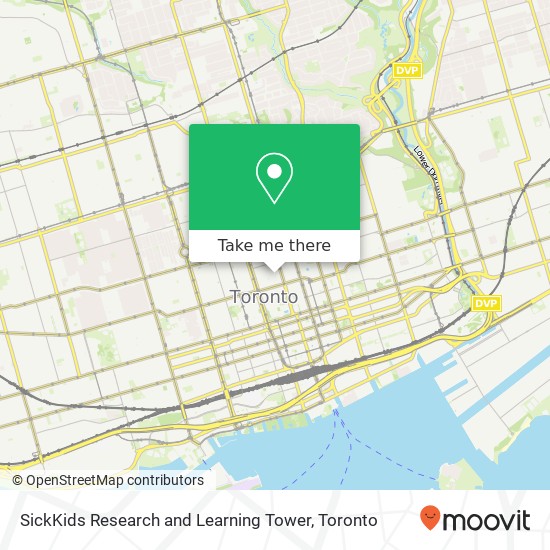 SickKids Research and Learning Tower map