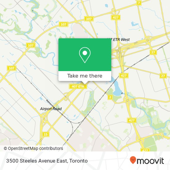 3500 Steeles Avenue East map