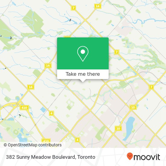 382 Sunny Meadow Boulevard map