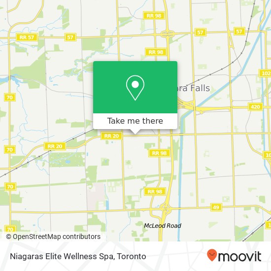 Niagaras Elite Wellness Spa map