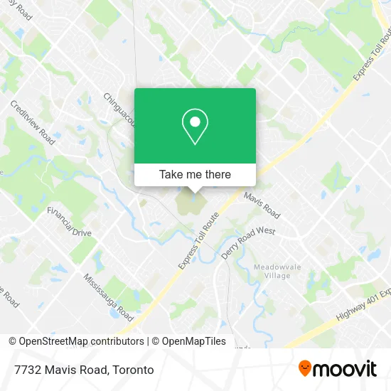 7732 Mavis Road map