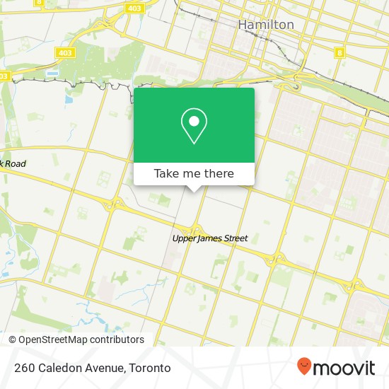 260 Caledon Avenue map