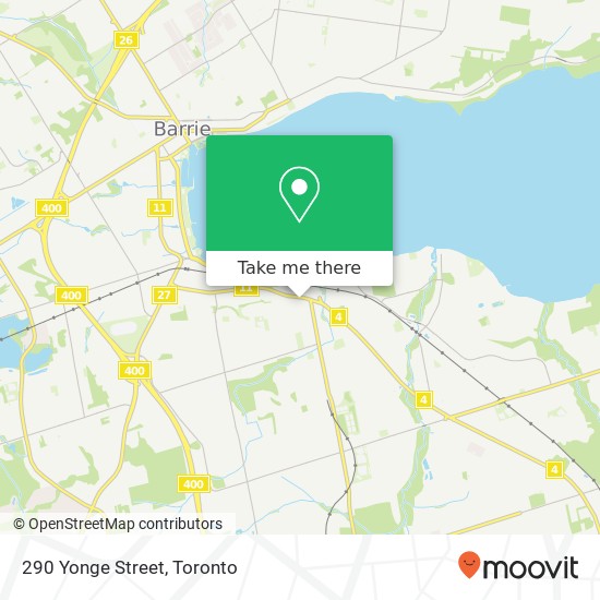 290 Yonge Street map