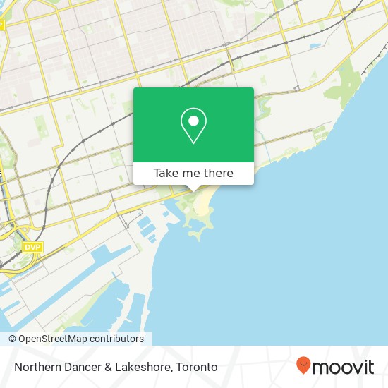 Northern Dancer & Lakeshore map