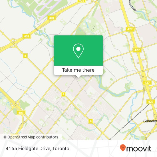 4165 Fieldgate Drive map