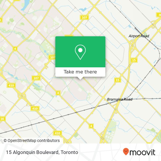 15 Algonquin Boulevard map