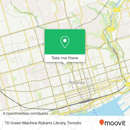 TD Green Machine Robarts Library map