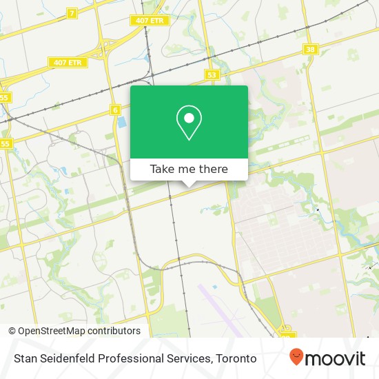 Stan Seidenfeld Professional Services map