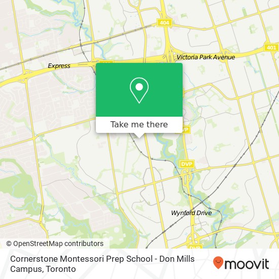 Cornerstone Montessori Prep School - Don Mills Campus plan