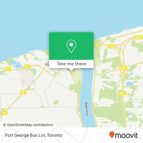 Fort George Bus Lot map