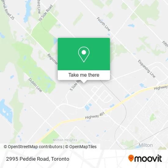 2995 Peddie Road map