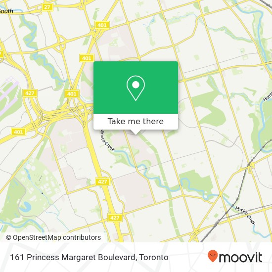 161 Princess Margaret Boulevard map