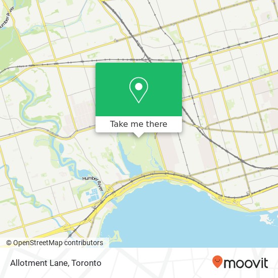 Allotment Lane map