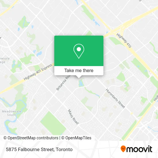 5875 Falbourne Street map