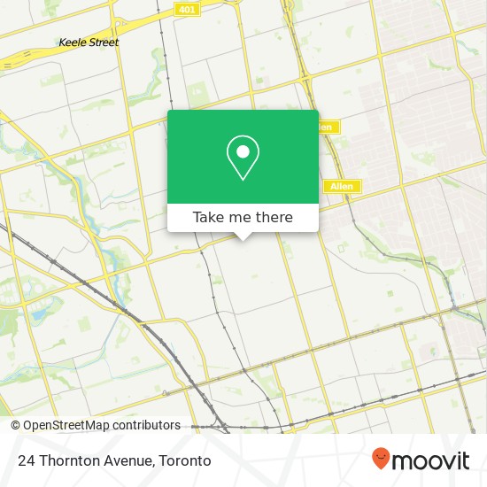 24 Thornton Avenue map