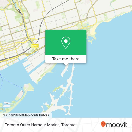 Toronto Outer Harbour Marina map
