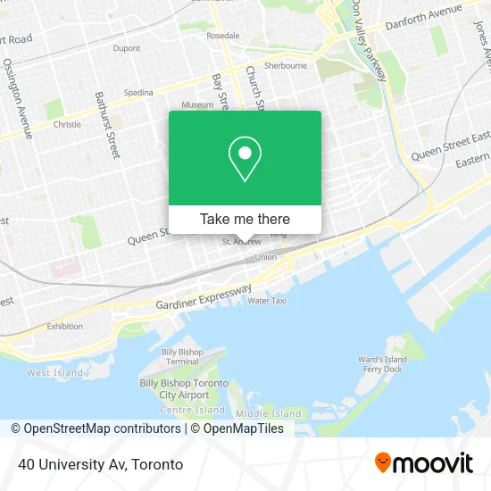 40 University Av map