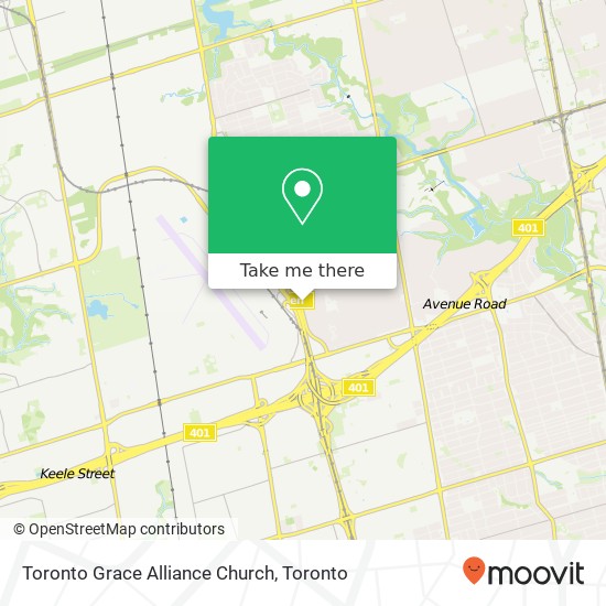 Toronto Grace Alliance Church map