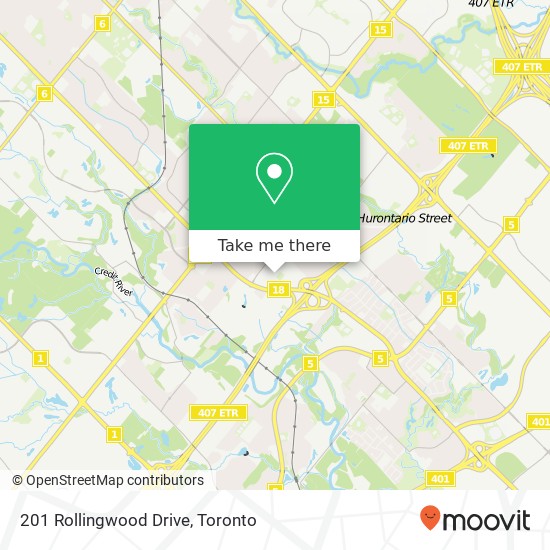 201 Rollingwood Drive map