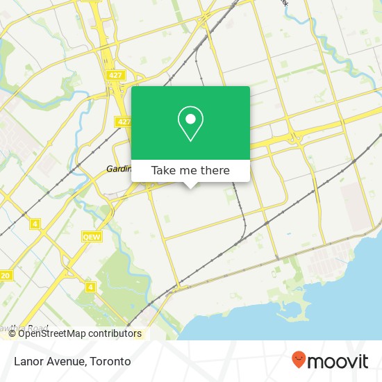 Lanor Avenue map