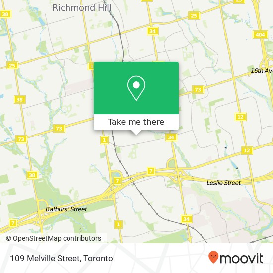 109 Melville Street map