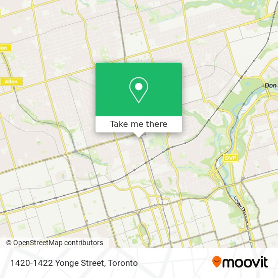 1420-1422 Yonge Street plan