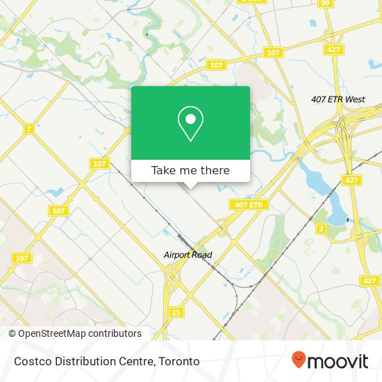 Costco Distribution Centre map