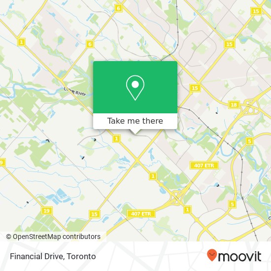 Financial Drive map