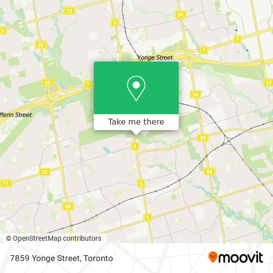 7859 Yonge Street map