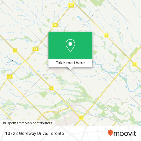 10722 Goreway Drive map