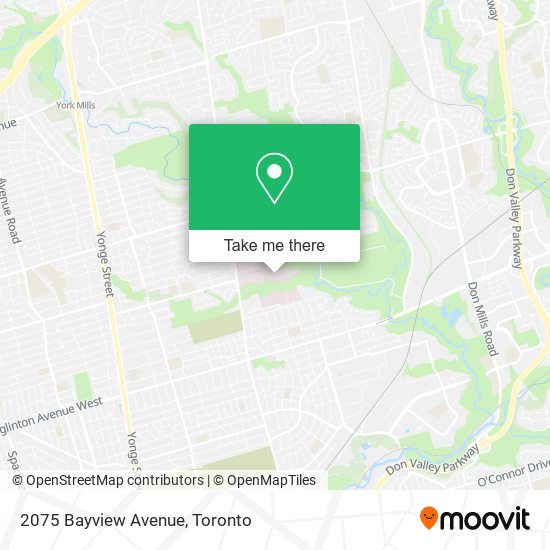 2075 Bayview Avenue map