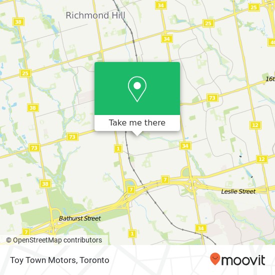 Toy Town Motors map