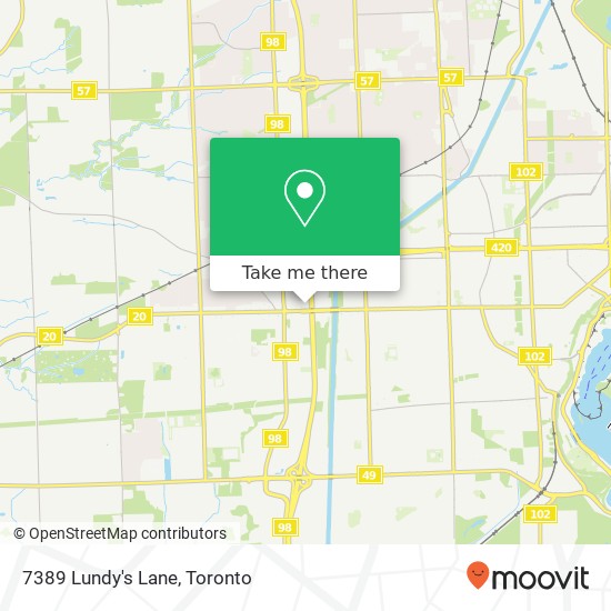 7389 Lundy's Lane map
