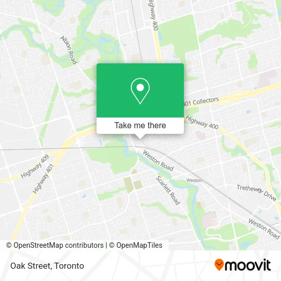 Oak Street map
