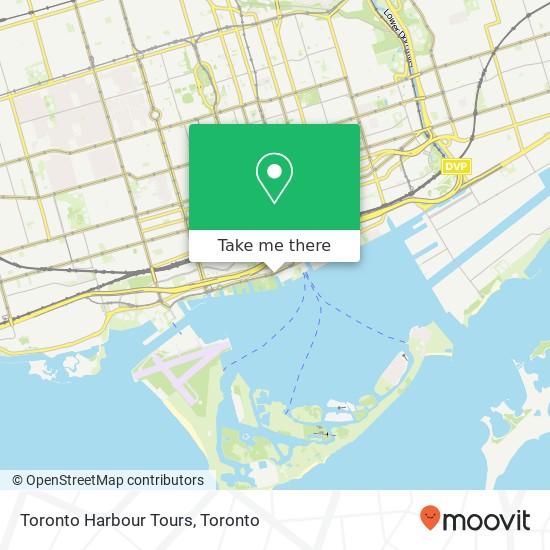 Toronto Harbour Tours map