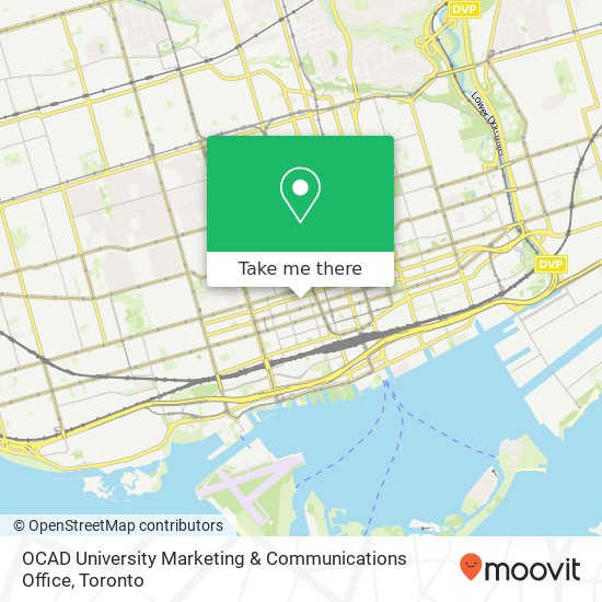 OCAD University Marketing & Communications Office map