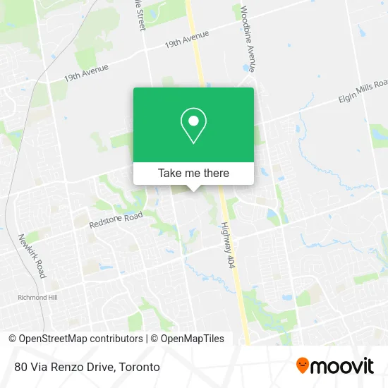 80 Via Renzo Drive map