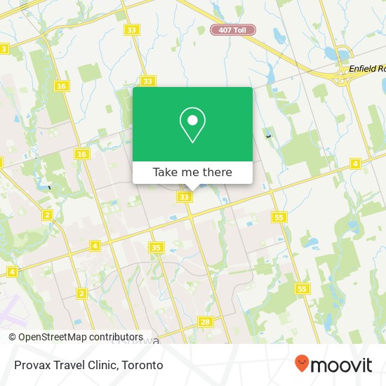 Provax Travel Clinic map