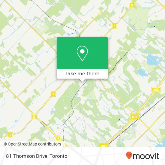 81 Thomson Drive map