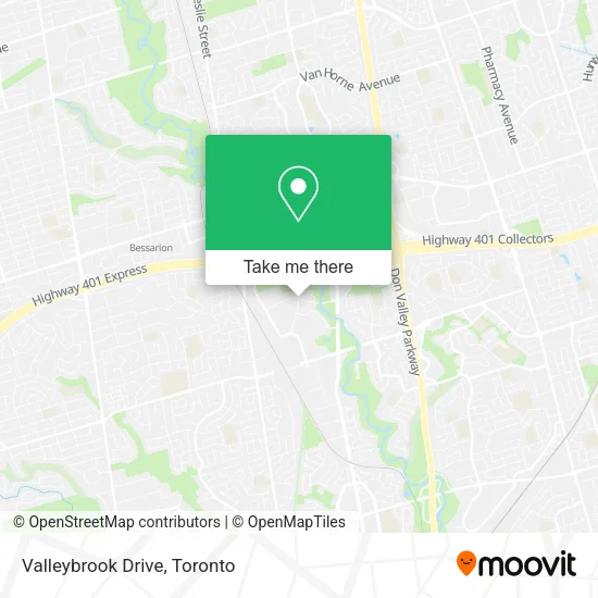Valleybrook Drive map