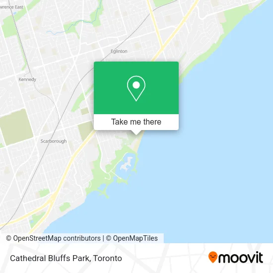 Cathedral Bluffs Park map