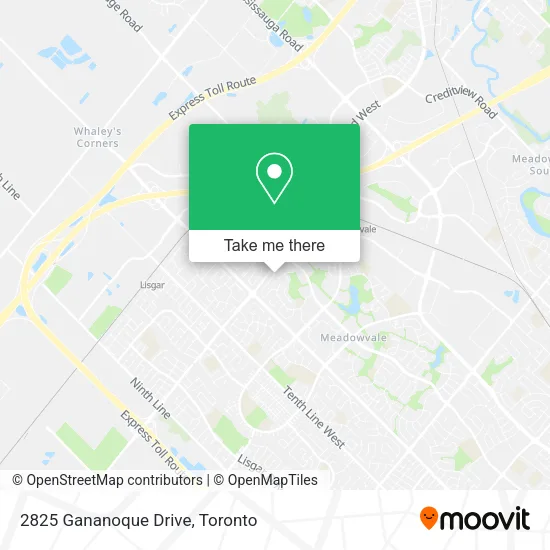 2825 Gananoque Drive map