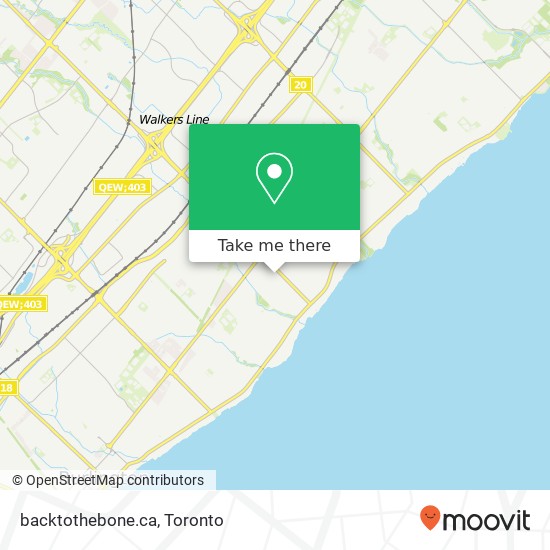 backtothebone.ca map
