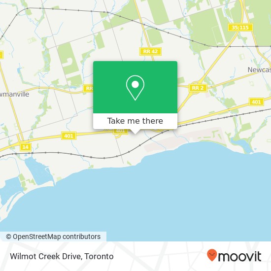 Wilmot Creek Drive map