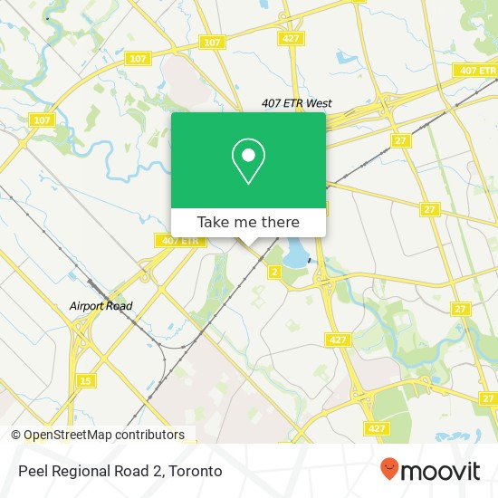 Peel Regional Road 2 map