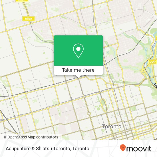 Acupunture & Shiatsu Toronto map