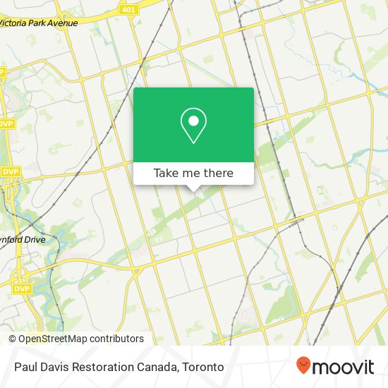 Paul Davis Restoration Canada map