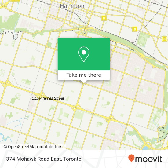 374 Mohawk Road East map