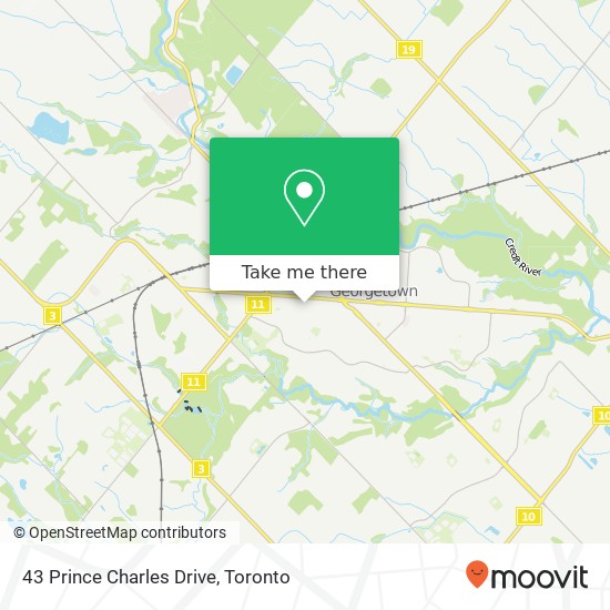 43 Prince Charles Drive map