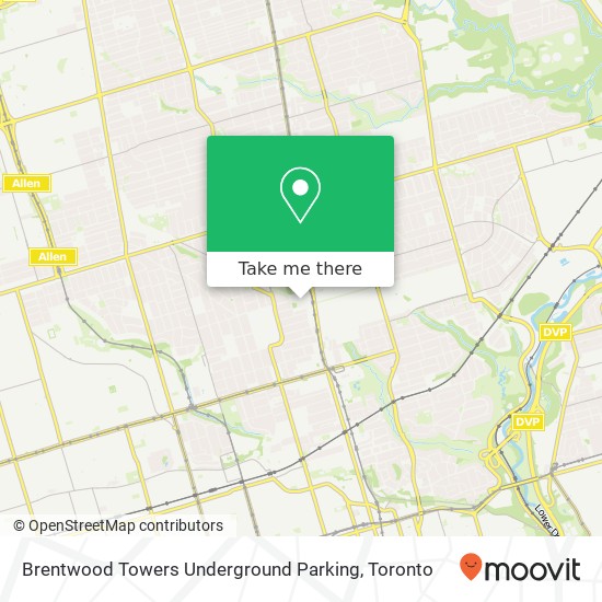 Brentwood Towers Underground Parking map